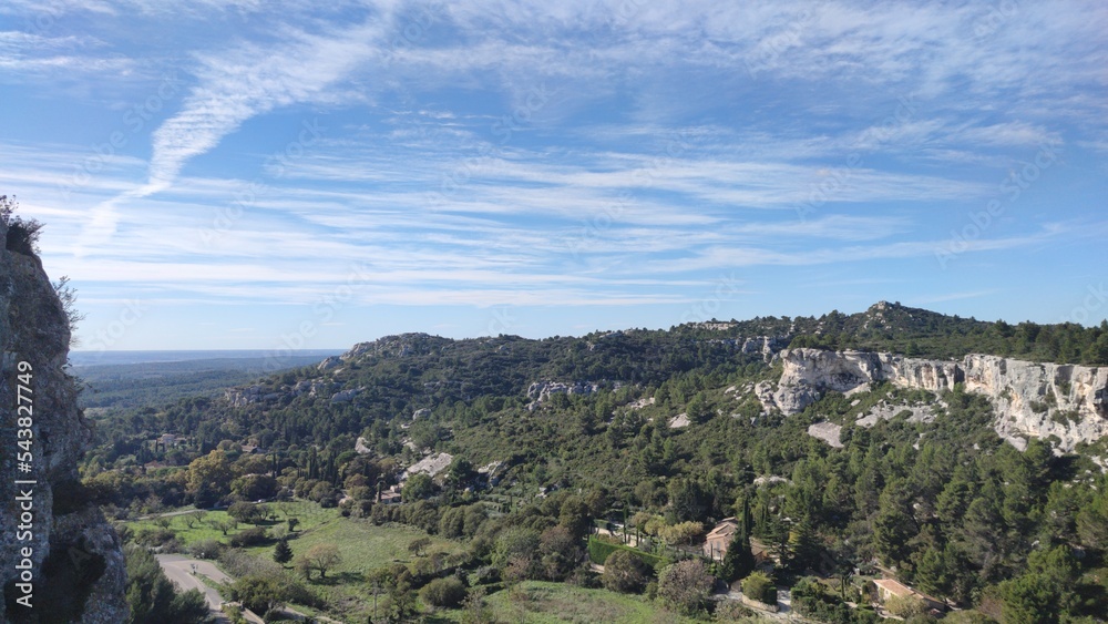 Obraz premium Trail aux Baux-de-Provence, Alpilles