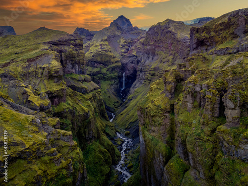 Múlagljúfur Canyon in South Iceland photo