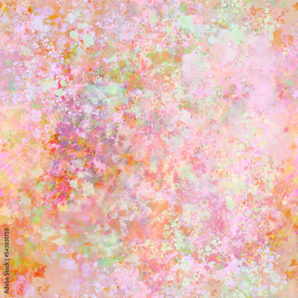 Abstract pink yellow blur painted seamless pattern