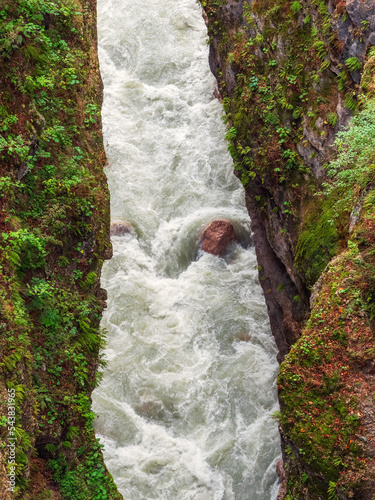 фотографія Digorskoe gorge and the Urukh River flows at breakneck speed at its bottom