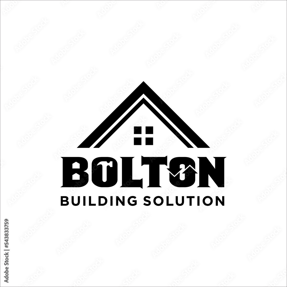 Home Building Logo Design Template