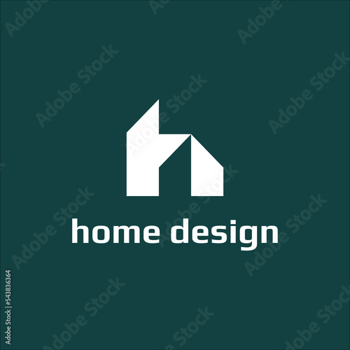 home letter H Logo vector