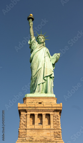 Statue of Liberty symbol of freedom and democracy majestic view