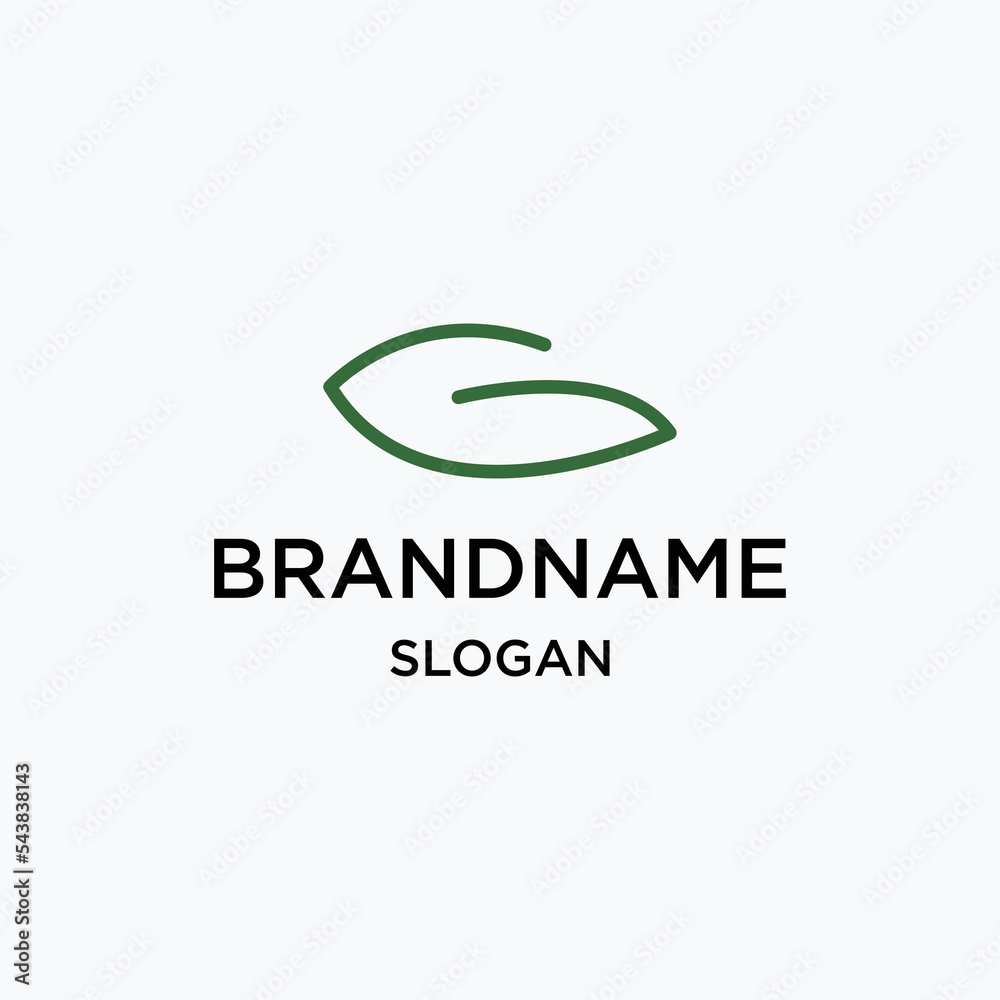 Letter g leaf logo icon design template vector illustration Letter g leaf logo icon design template vector illustration