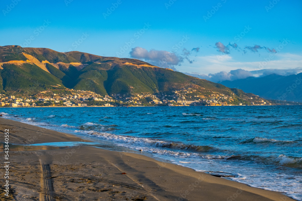 View of Vlora City from the Old Beach
