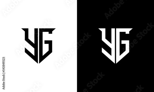 monogram yg modern logo design photo