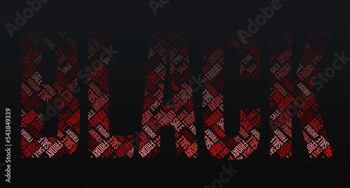 Banner with restrained elegance for Black Friday sales. Vector image for ad. discounted marketing promotion. Template for sale banners, posters and digital, UI, social, and fashion advertisements.