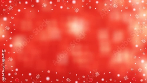  beautiful Christmas video with beautiful snowflakes on a shiny background