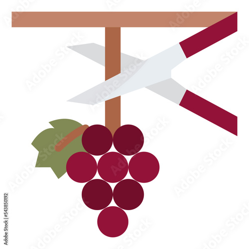 harvesting winery wine making icon