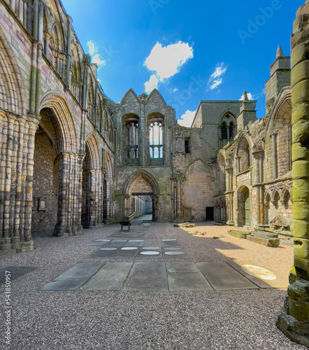 Ruins of Holyrood Abbey of the Canons Regular, in Edinburgh photo