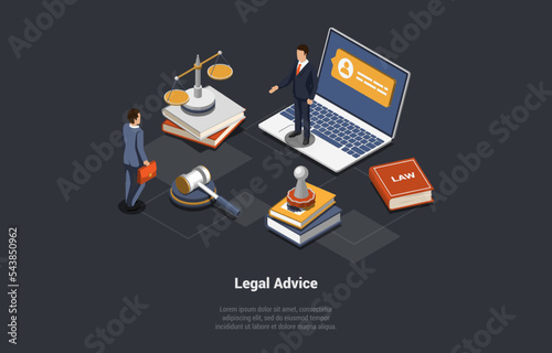Print op canvas Concept Of Legal Advice