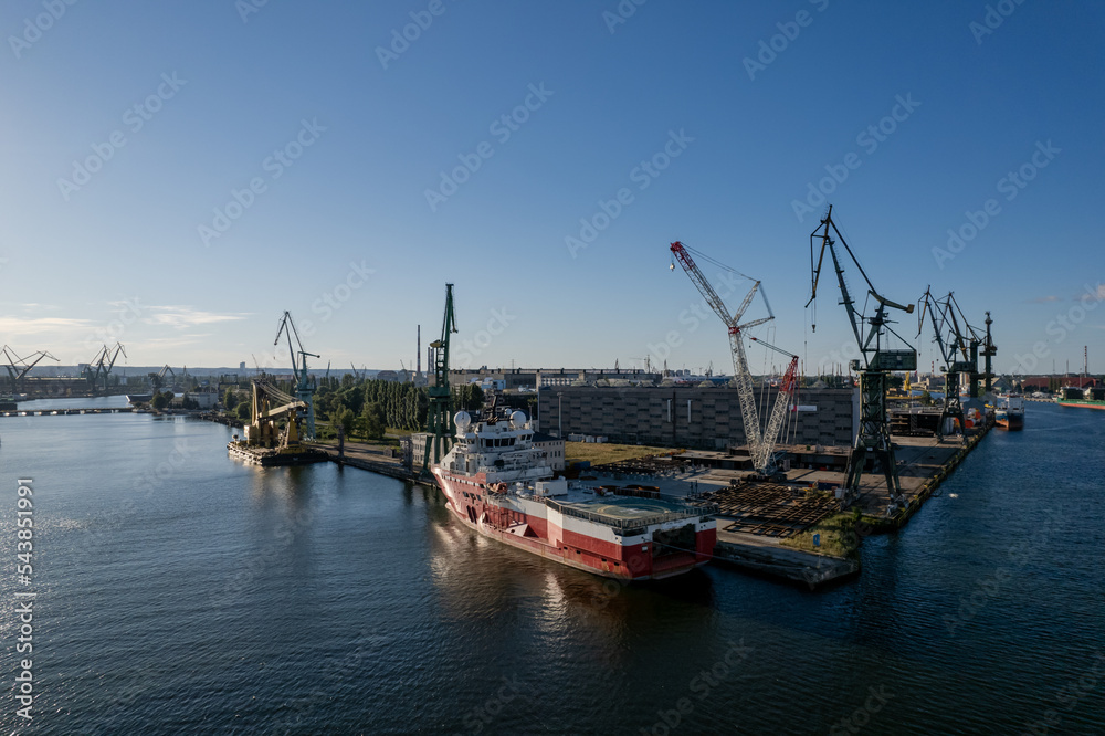 Harbor Gdańsk city  stocznia 