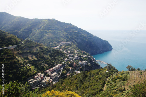 Riomaggiore village in Cinque Terre national park, Italy