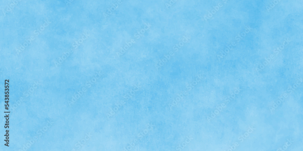Watercolor blue background with space
