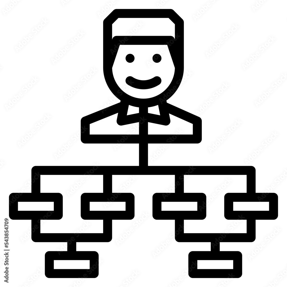 Fototapeta premium organization business company icon