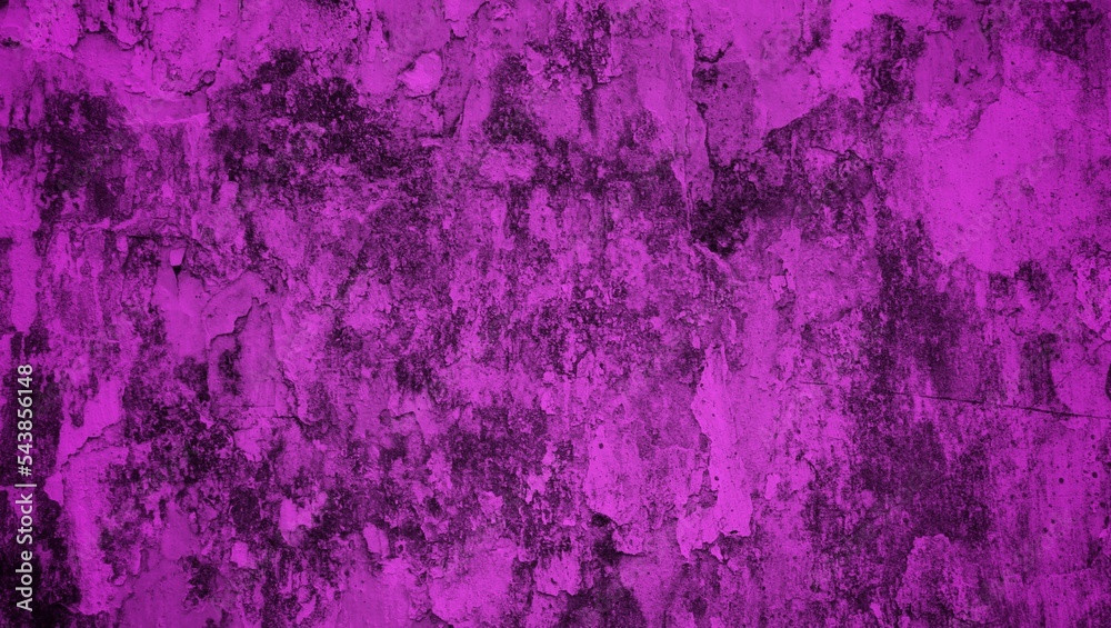 purple color background concept with dark mix, mossy and cracked old wall background, art abstract cracked wall background