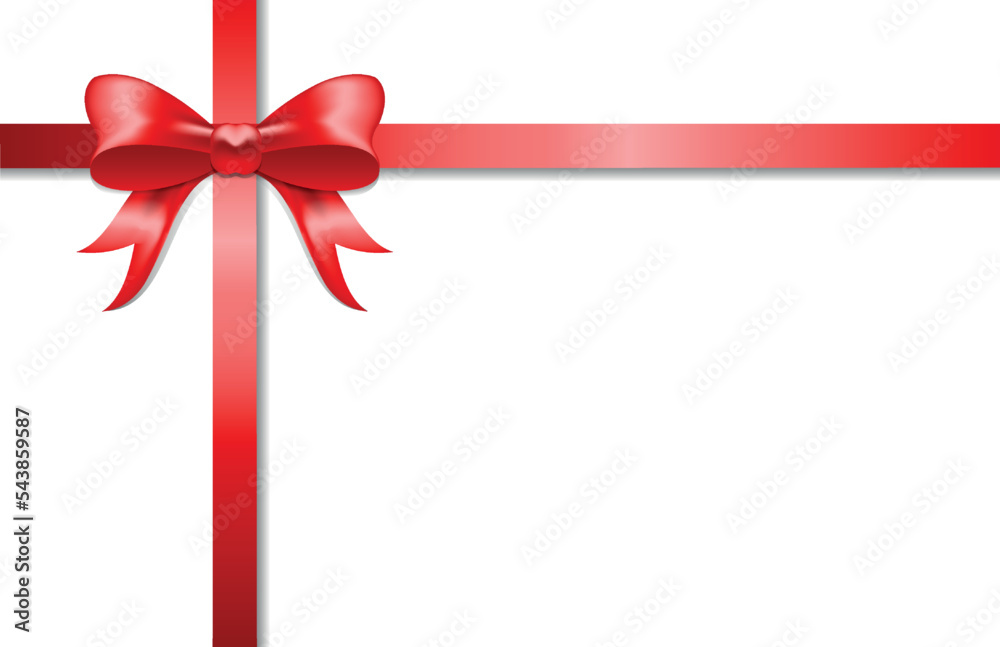 Red bow. Red gift bow for cards, presentations, christmas, new year, valentines day, march 8, womens day and birthday Red bow. Red gift bow for cards, presentations, christmas, new year, valentines day, march 8, womens day and birthday
