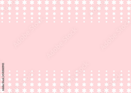 背景　白い花のブレンド　ピンク