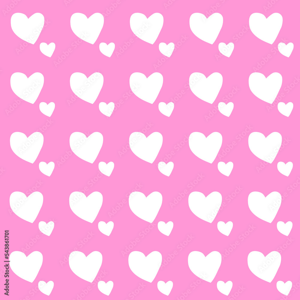 seamless pattern with hearts