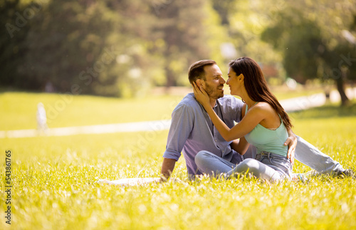 Happy young couple in love ...