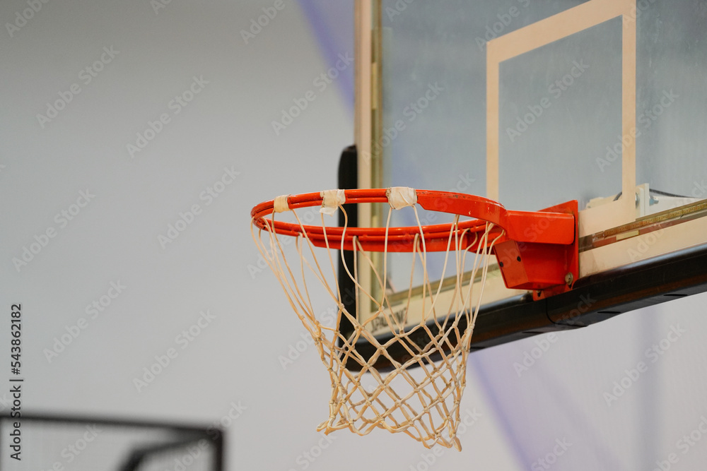 basketball hoop on the court
