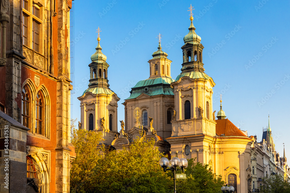 Saint Nicolas church at Old Town Square, Prague, Czech Republic