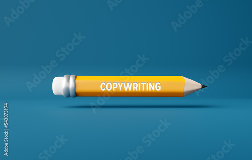 Business Content writing or copywriting for advertising and marketing concept.