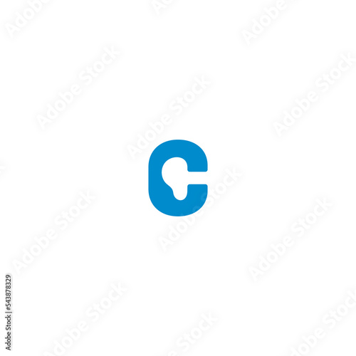 letter C ear logo