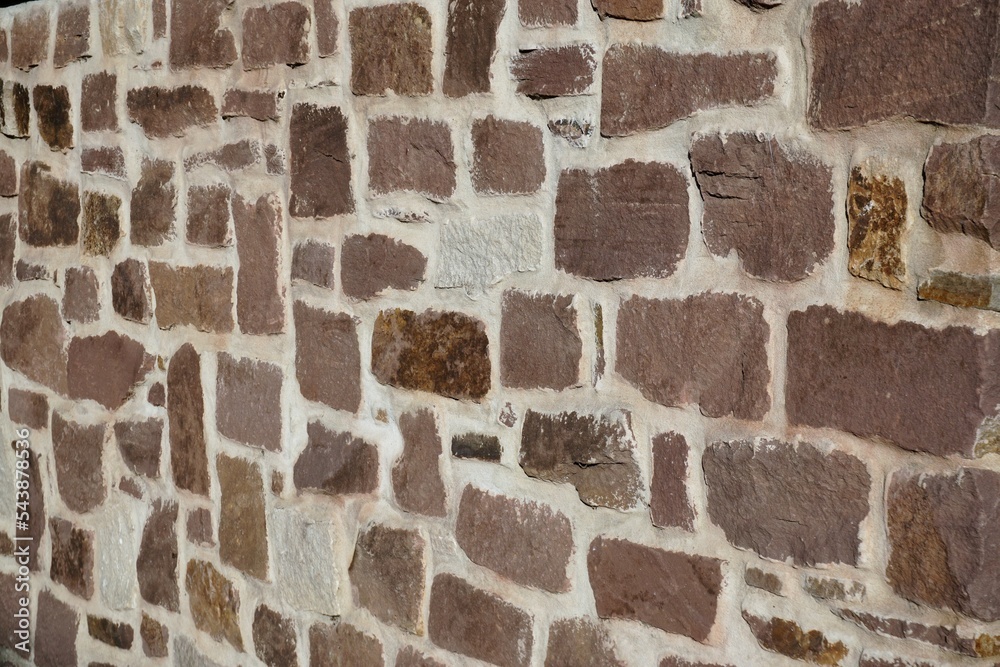 Rotbraune alte Backsteinwand 