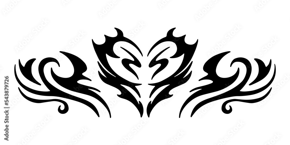 Celtic Heart pattern. Oriental tattoo for the lower back. Girl's transferable temporary tattoo Celtic Heart pattern. Oriental tattoo for the lower back. Girl's transferable temporary tattoo