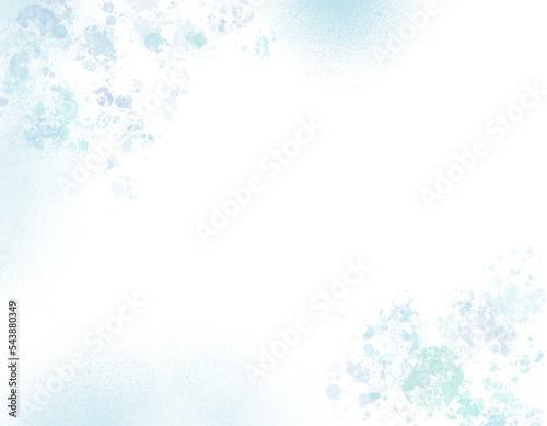 abstract blue pastel spreading on transparency background