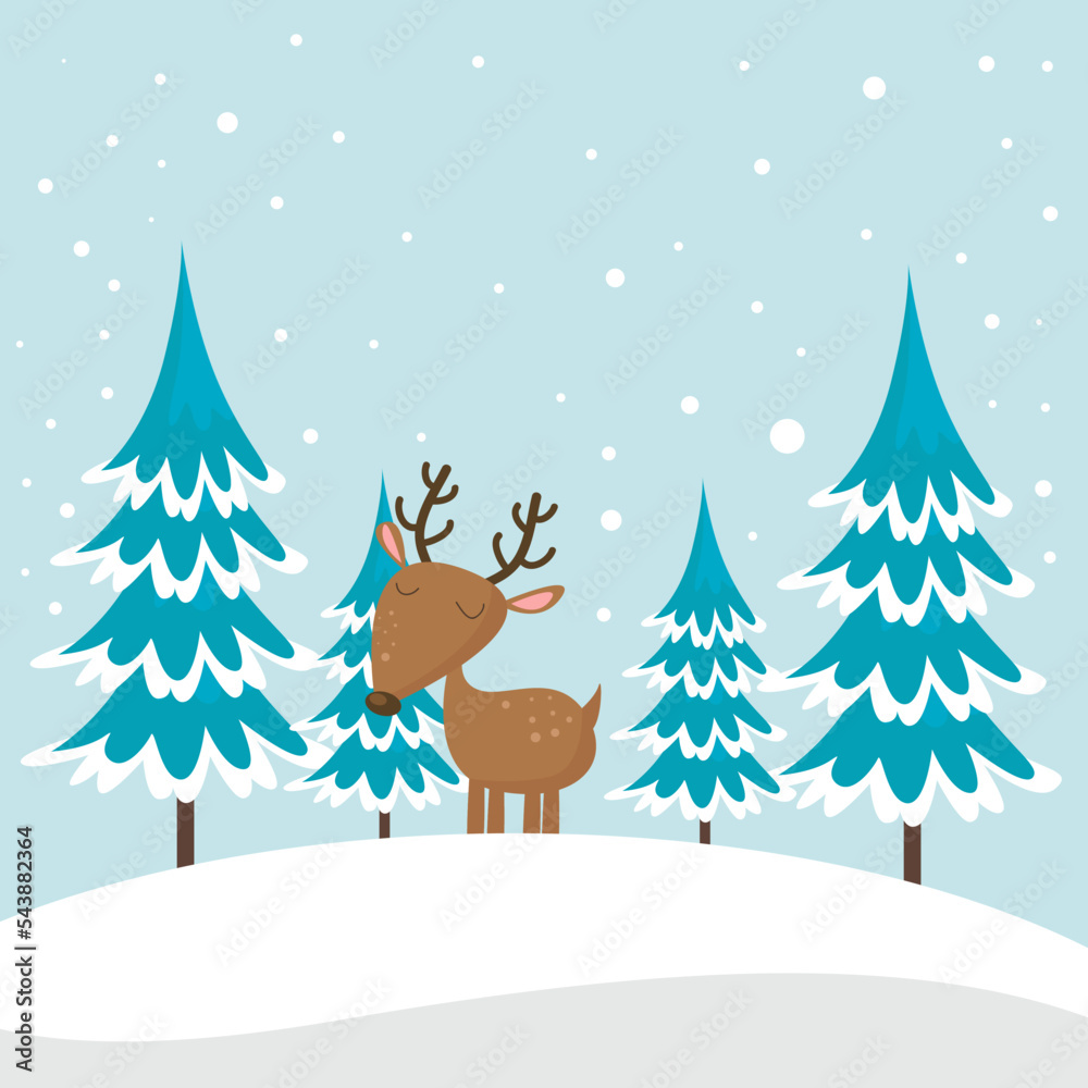 Naklejka premium Modern abstract winter background suitable for winter wedding and merry christmas card