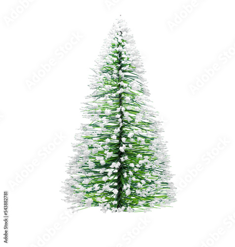 Weihnachtsbaum isoliert vor weißem Hintergrund