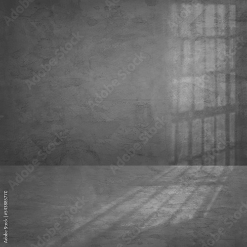 Grunge texture grey room of a dilapidated wall