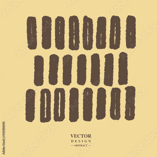 Repeatedly arranged small squares, hand-painted irregularly, ink halo borders are visual styles, and vector free editing uses patterns.