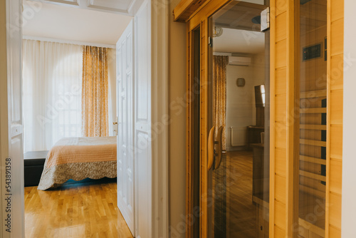 hotel room with sauna 
