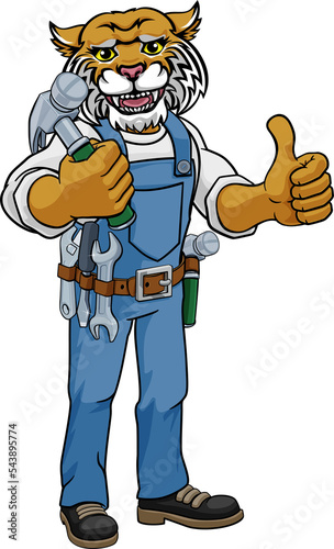 Wildcat Mascot Carpenter Ha...