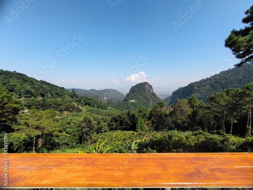 Panoramic view of Doi Nang Non, Mae Sai, Chiang Rai, Thailand