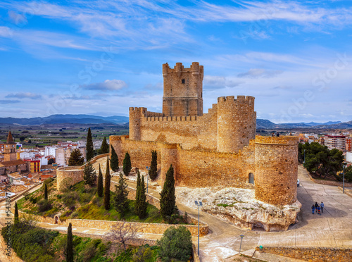 Fotografie Castle of Villena in Alicante province, Spain.