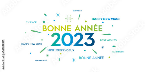 Voeux 2023, bonne année étoiles