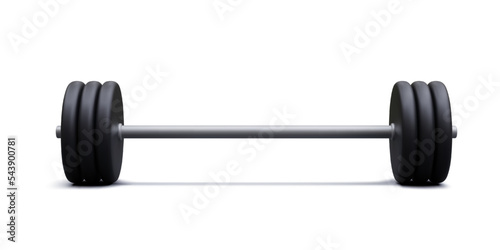 3d realistic dumbbell isolated on white background. Vector illustration