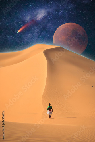 person in the desert
fantastic photo