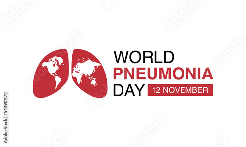 World Pneumonia Day, Vector Illustration of World Pneumonia Day on 12 November. Healthcare and medical care awareness campaign