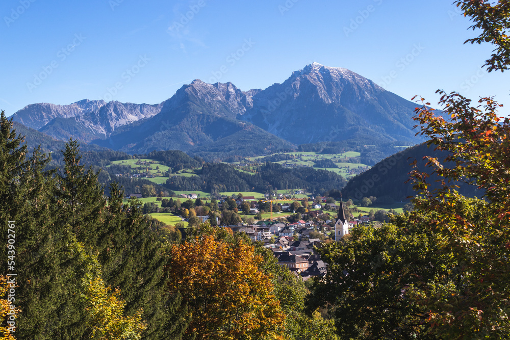 Blick auf das Windischgarstnertal, Oberösterreich