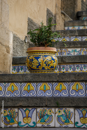 Santa Maria del Monte, the symbol of Caltagirone (Sicily, Italy)