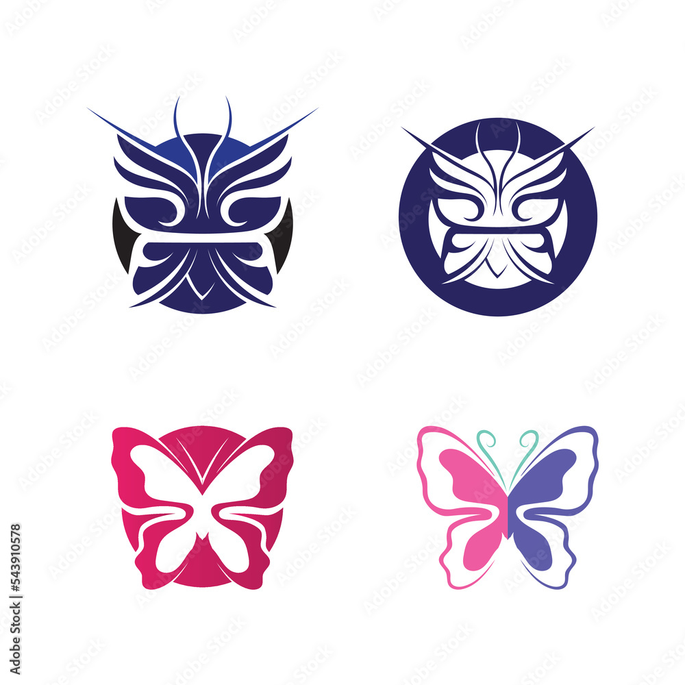 Beauty Butterfly icon design logo vector  design