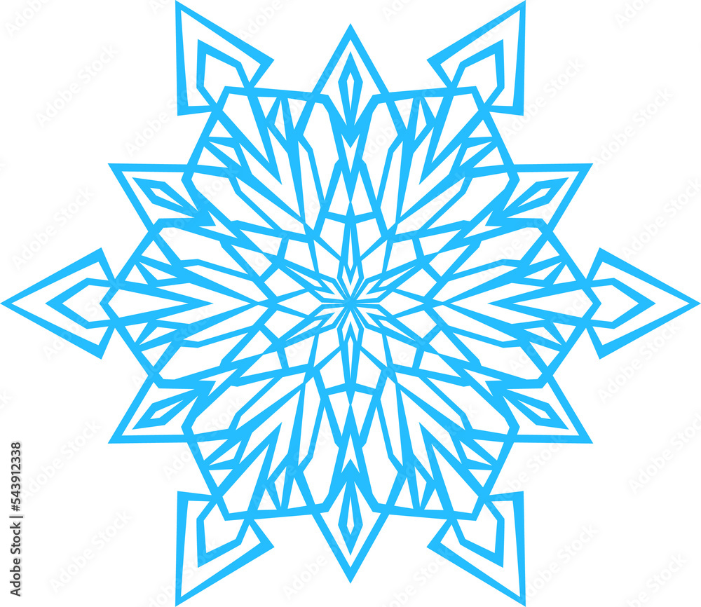 Blue Snowflake Blue Snowflake