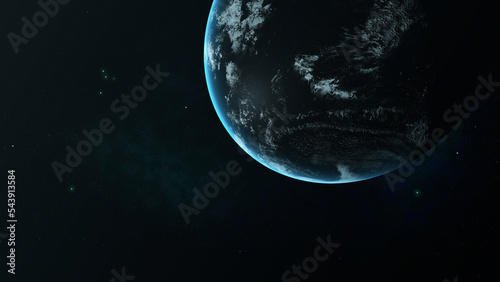 pianeta, mondo, spazio, buco nero