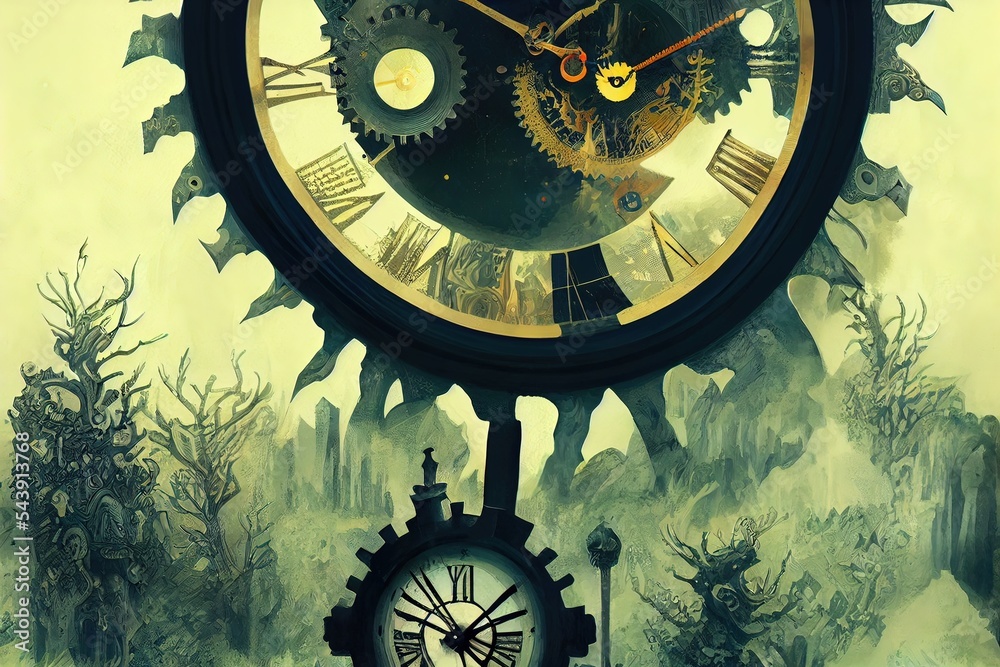 Obraz premium the world, light, esoteric, highly detailed illustration, mixed art