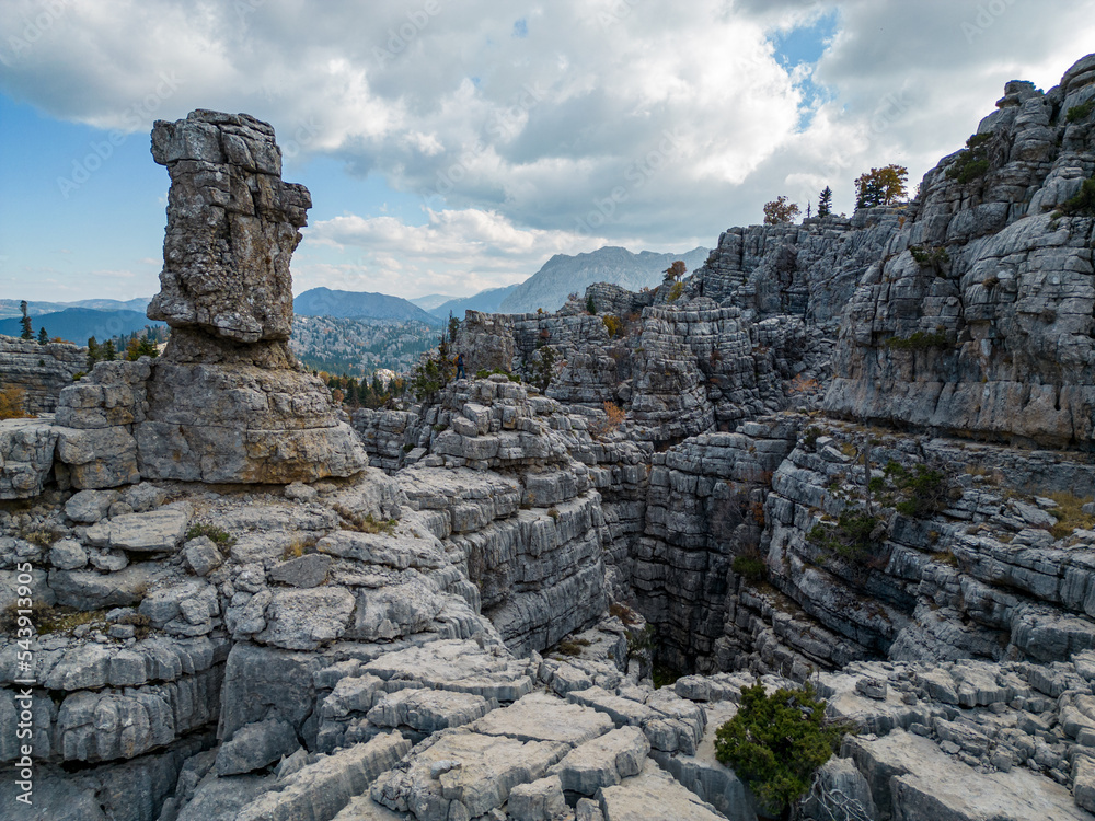 The wild, steep, desolate and dangerous impassable mountains of Antalya, which is known to be deadly and difficult